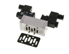5/3 ISO 5599-1 Válvula solenoide de centro cerrado 12V DC 3-10bar/42-140psi Airtec