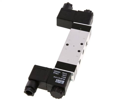 válvula solenoide de centro de presión 5/3 G1/8'' 12V DC 3-10bar/42-140psi Airtec