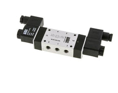 5/3 G1/8'' Válvula solenoide de centro cerrado 115V AC 3-8bar/42-112psi Airtec