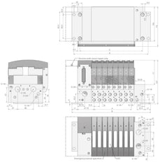 24X Válvula Neumática Terminal 24 V CC 3-8Bar/42-112Psi Profibus DP Airtec