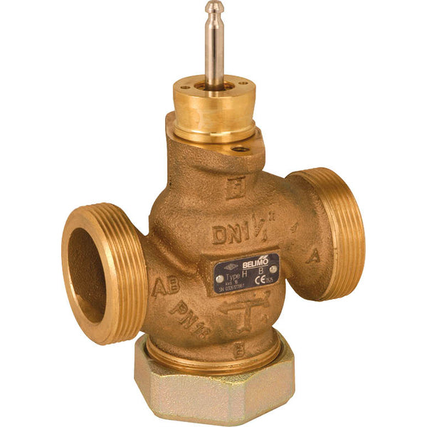 Válvula de Globo Belimo G1-1/8 Carrera de 15mm Kvs0.63 24VAC/DC 35s MP-Bus 0-10/2-10V 1500N IP54 H411B/SVC24A-MP-TPC