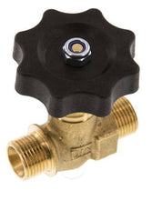 Válvula de aguja de latón G3/8'' macho NBR 40 bar - NLB