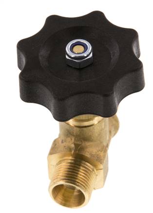 Válvula de aguja de latón G3/8'' macho NBR 40 bar - NLB