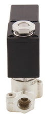 Electroválvula CM-DA 1/8'' NPT Acero inoxidable FKM 0-10bar 12V DC
