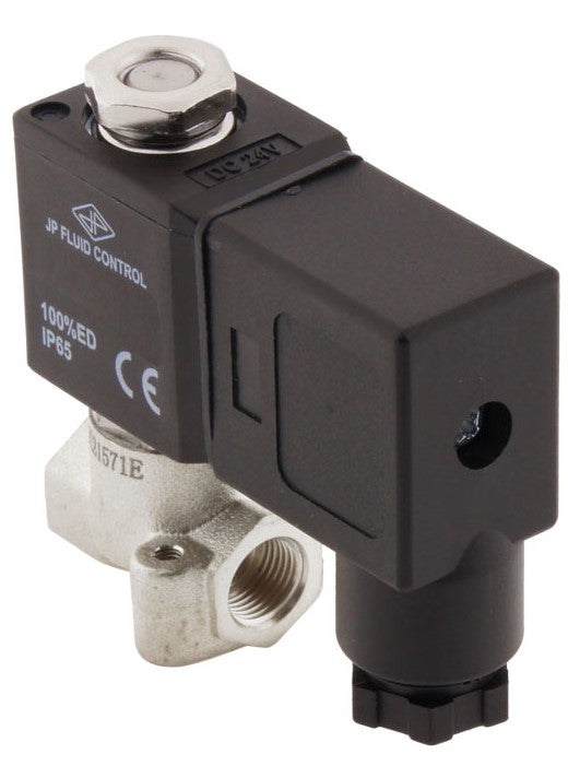 Electroválvula CM-DA 1/8'' NPT Acero inoxidable FKM 0-10bar 230V AC