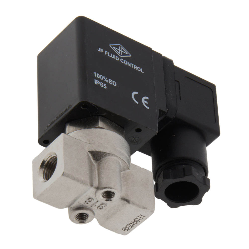 Electroválvula ST-DA 1/8'' acero inoxidable FKM 0-13bar 12V DC