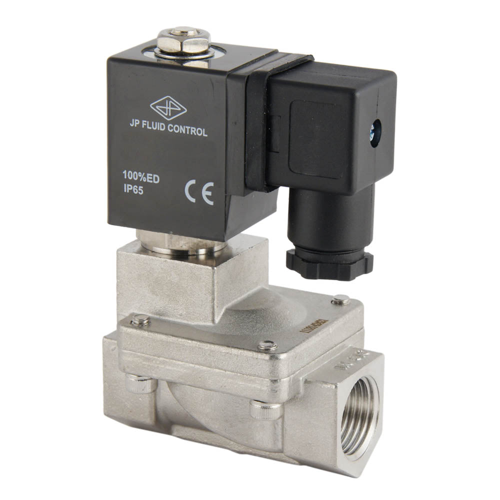 Electroválvula ST-IA 1/2'' NPT acero inoxidable EPDM 0,5-16bar 12V DC
