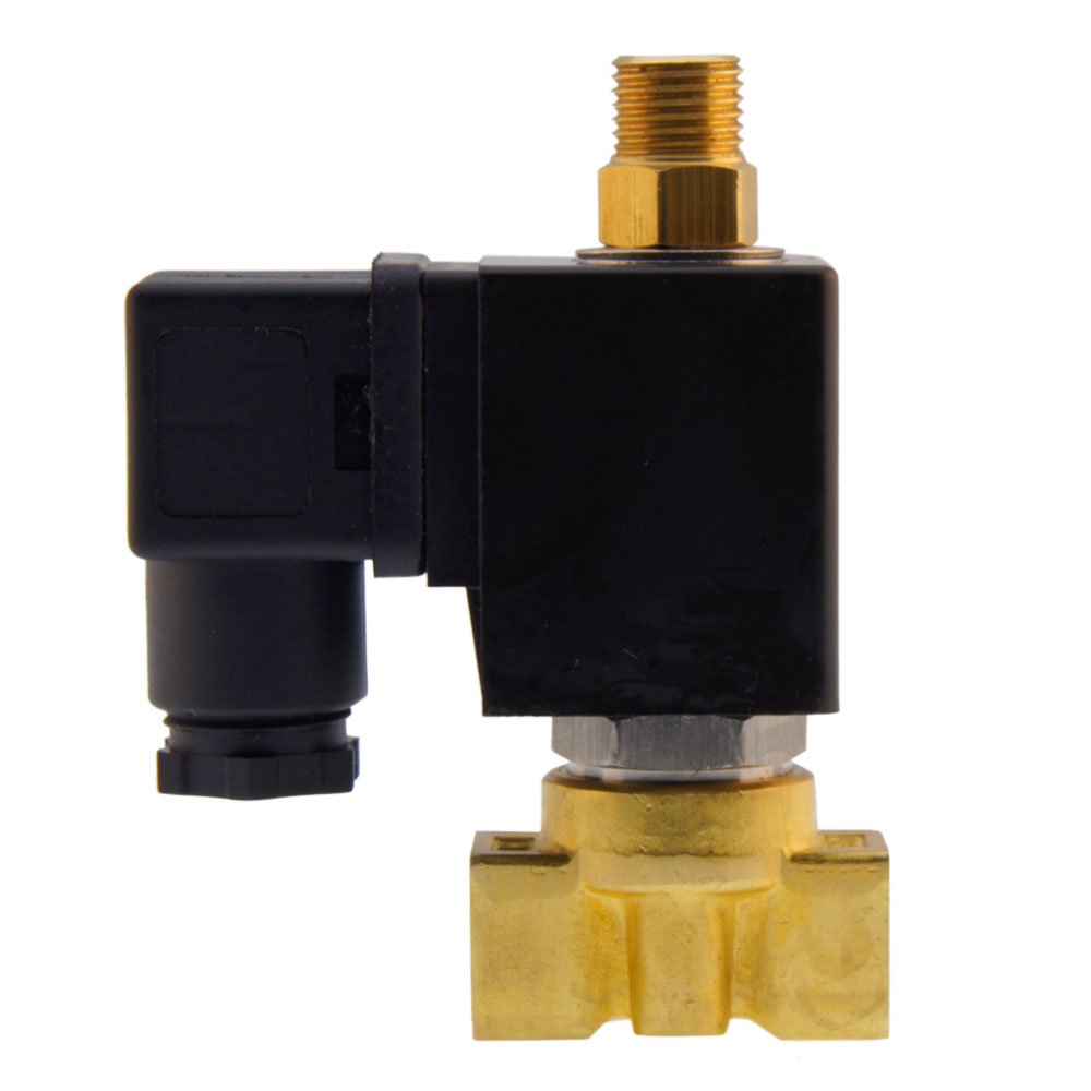 Electroválvula TW-DD 1/4'' 3/2 vías UN latón EPDM 0-2,5bar 24V DC