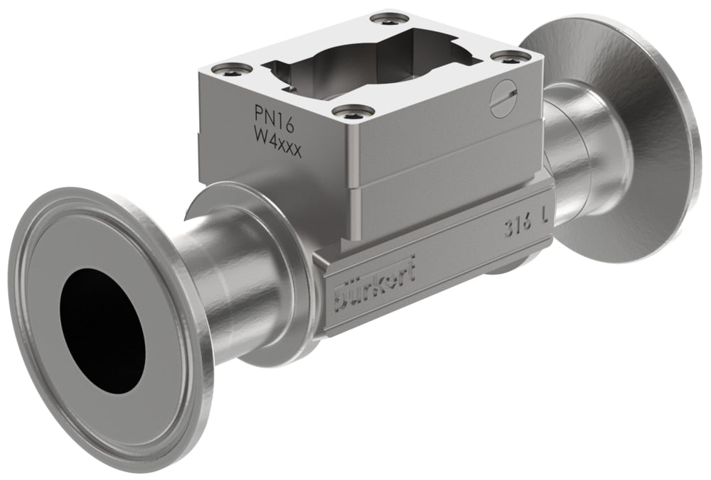Racor Tri-Clamp de acero inoxidable DN50 para sensor de rueda de paletas - Bürkert S030 - 551799
