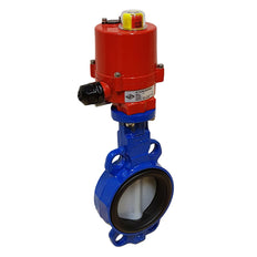 Válvula de mariposa electrica DN65 (2-1/2 pulgadas) 12VDC Lug GG25-Acero inoxidable-EPDM - BFLL