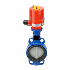 Válvula de mariposa electrica Wafer DN80 (3 pulgadas) 24VAC Acero inoxidable-Acero inoxidable-EPDM - BFLW
