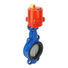 Válvula de mariposa electrica Wafer DN80 (3 pulgadas) 24VAC Acero inoxidable-Acero inoxidable-EPDM - BFLW
