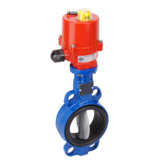 Válvula de mariposa electrica Wafer DN80 (3 pulgadas) 24VAC Acero inoxidable-Acero inoxidable-EPDM - BFLW