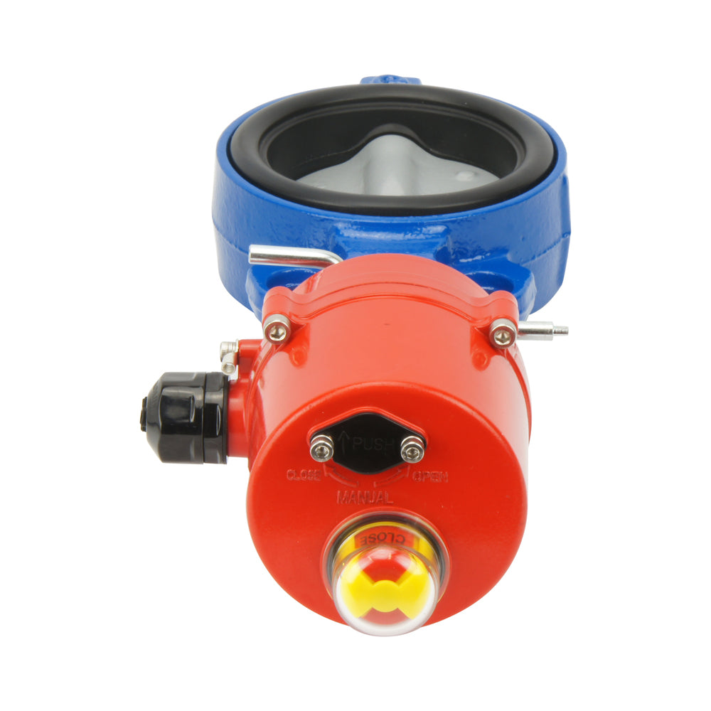 Válvula de mariposa electrica Wafer DN80 (3 pulgadas) 24VAC Acero inoxidable-Acero inoxidable-EPDM - BFLW