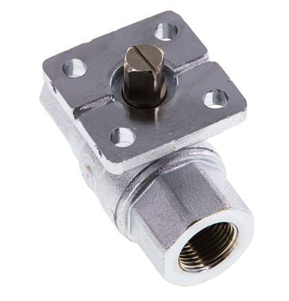 Válvula de bola de latón Rp3/8'' 2 vías ISO-Top PN40 - BL2BA
