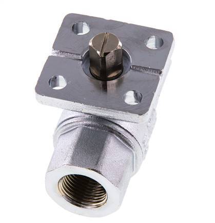 Válvula de bola de latón Rp3/8'' 2 vías ISO-Top PN40 - BL2BA