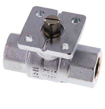 Válvula de bola de latón Rp3/8'' 2 vías ISO-Top PN40 - BL2BA
