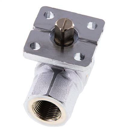 Válvula de bola de latón Rp3/8'' 2 vías ISO-Top PN40 - BL2BA