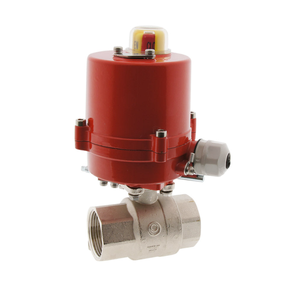 Válvula de Bola Eléctrica de Latón de 2 Vías G3/4'' 12V CC - BL2BA
