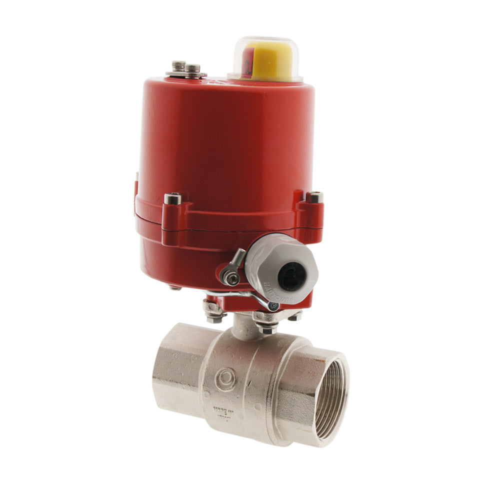 Válvula de bola electrica de latón de 2 vías G3/4'' 12V AC - BL2BA