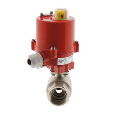 Válvula de bola electrica de latón de 2 vías G1-1/2" AC - BL2BA
