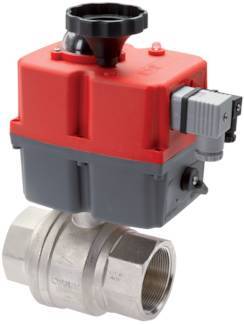 G3/8" 24-240V AC/DC Válvula de bola de latón de 2 vías a prueba de fallos