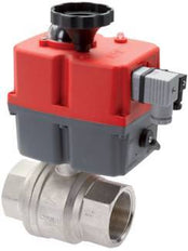 G1/4" 24-240V AC/DC Válvula de bola de latón de 2 vías a prueba de fallos