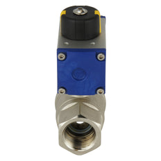 Válvula de bola neumática de latón de 2 vías y doble efecto G3/8'' - BL2BA