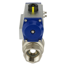 G2-1/2'' Válvula de bola neumática de latón de 2 vías cerrada por muelle - BL2BA