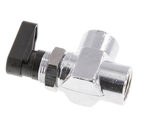Válvula de bola de latón compacta de 2 vías de 1/4 de pulgada