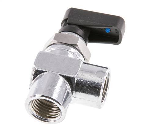 Válvula de bola de latón compacta de 2 vías de 1/4 de pulgada