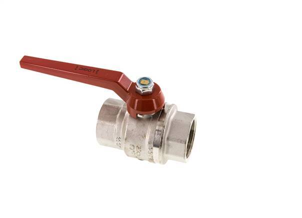 Válvula de bola de latón de 1-1/2 pulgadas sin silicona y de 2 vías