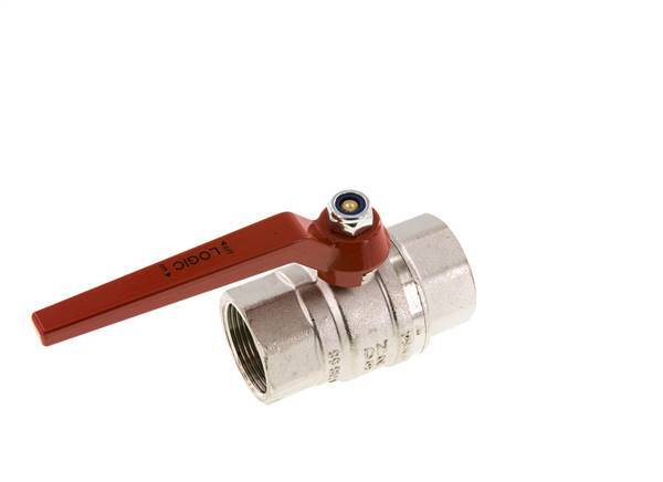 Válvula de bola de latón de 1-1/4 pulgadas sin silicona y de 2 vías