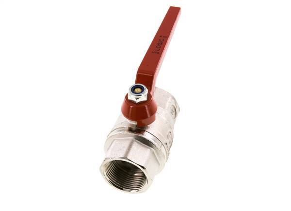 Válvula de bola de latón de 1-1/4 pulgadas sin silicona y de 2 vías