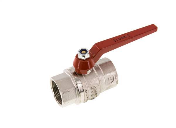 Válvula de bola de latón de 1-1/4 pulgadas sin silicona y de 2 vías