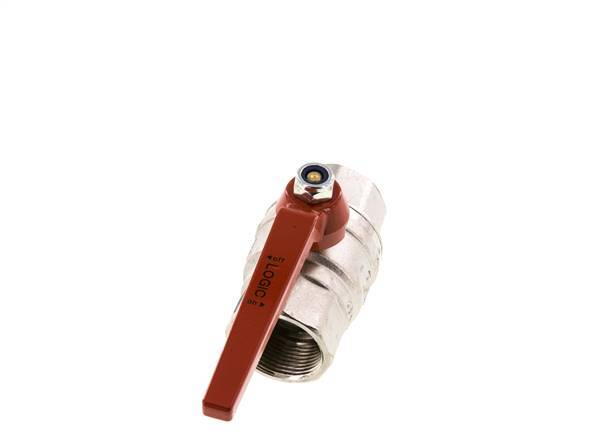 Válvula de bola de latón de 1-1/4 pulgadas sin silicona y de 2 vías