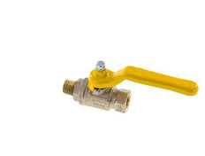 Válvula de bola de latón de 1/4 de pulgada macho a hembra R/Rp para gas de 2 vías