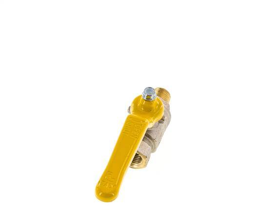 Válvula de bola de latón de 1/4 de pulgada macho a hembra R/Rp para gas de 2 vías