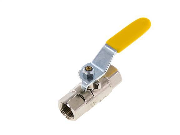Válvula de bola de latón de 2 vías para oxígeno Rp 3/8 pulgadas