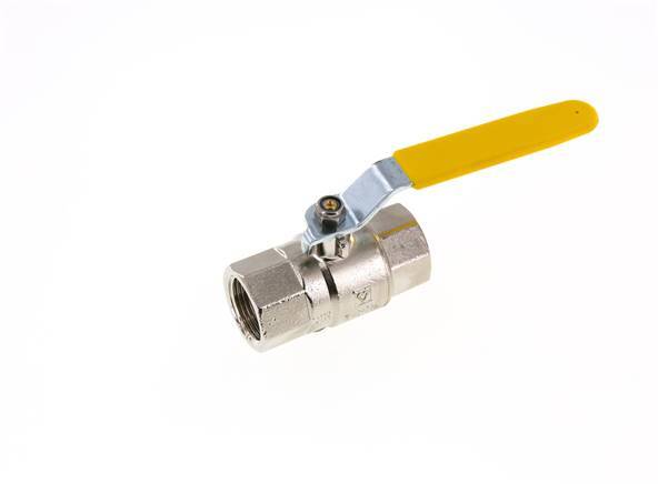 Válvula de bola de latón de 2 vías para oxígeno de 1 pulgada Rp