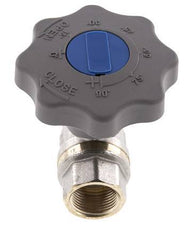Válvula de bola de latón de 2 vías para gas y agua con cierre suave Rp 3/4 pulgadas