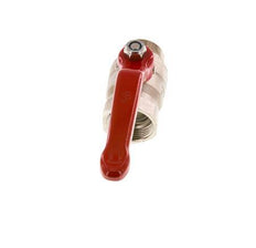 Válvula de bola de latón de macho a hembra R/Rp de 1-1/4 pulgadas compacta PN 25 de 2 vías