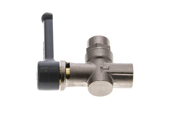 Válvula de bola de latón de 2 vías de 1/8 pulgadas
