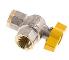 Válvula de bola de latón de 2 vías para gas de 1/2 pulgada