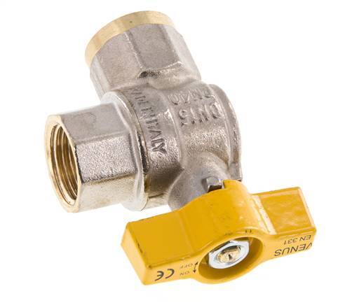 Válvula de bola de latón de 2 vías para gas de 1/2 pulgada