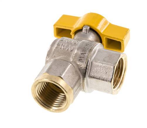 Válvula de bola de latón de 2 vías para gas de 1/2 pulgada