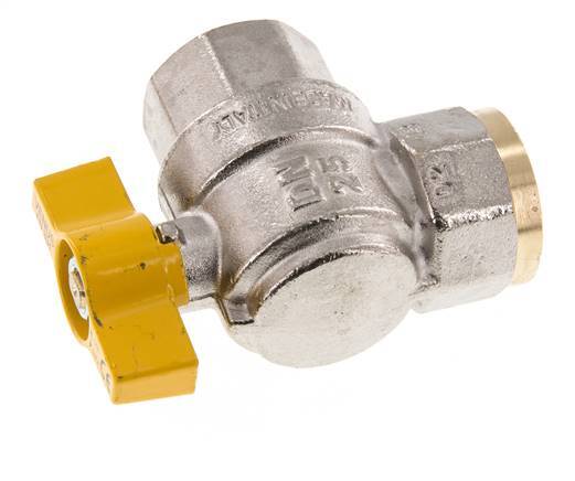Válvula de bola de latón de 2 vías para gas de 1 pulgada