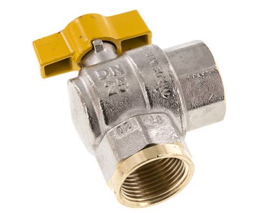 Válvula de bola de latón de 2 vías para gas de 1 pulgada
