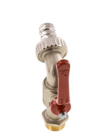 Válvula de bola de latón de 2 vías para grifo G 3/4 pulgadas