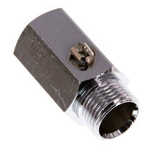 Mini válvula de bola de latón de 2 vías, macho a hembra, de 3/8 pulgadas, accionada por un destornillador, 15 bares